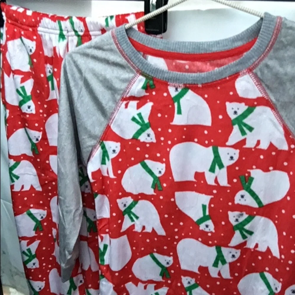 New Unisex Kids Holiday 2 Piece Pajama Lounge Set